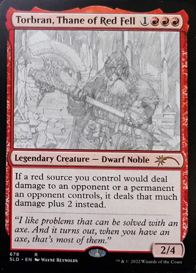 Torbran, Thane of Red Fell (Sketch) [Secret Lair Drop Promos] | Card Merchant Takapuna