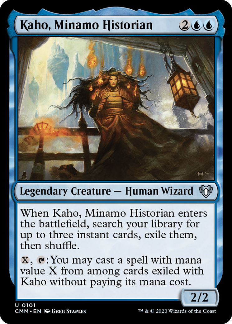 Kaho, Minamo Historian [Commander Masters] | Card Merchant Takapuna