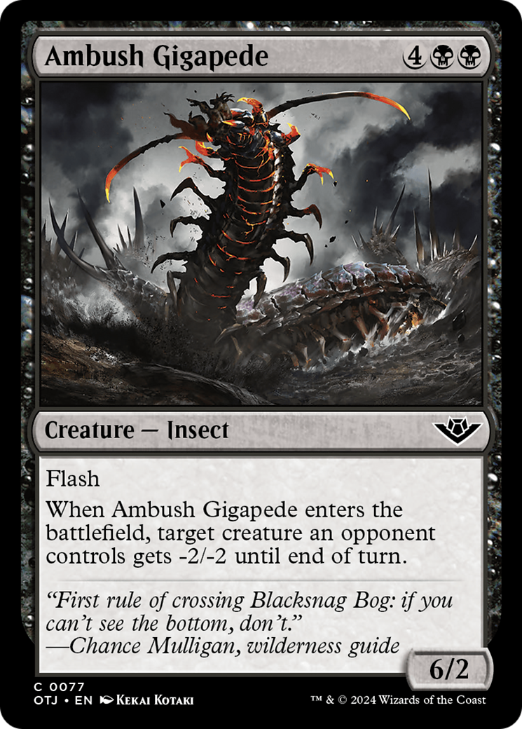 Ambush Gigapede [Outlaws of Thunder Junction] | Card Merchant Takapuna