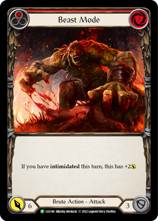 Beast Mode (Red) [LGS146] (Promo)  Rainbow Foil | Card Merchant Takapuna