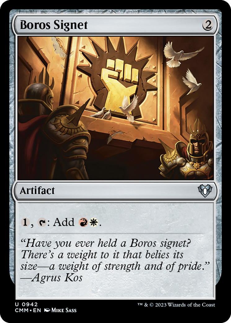 Boros Signet [Commander Masters] | Card Merchant Takapuna