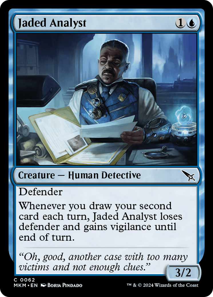 Jaded Analyst [Murders at Karlov Manor] | Card Merchant Takapuna