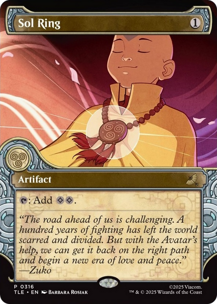 Sol Ring (Showcase) [Avatar: The Last Airbender: Eternal-Legal] | Card Merchant Takapuna