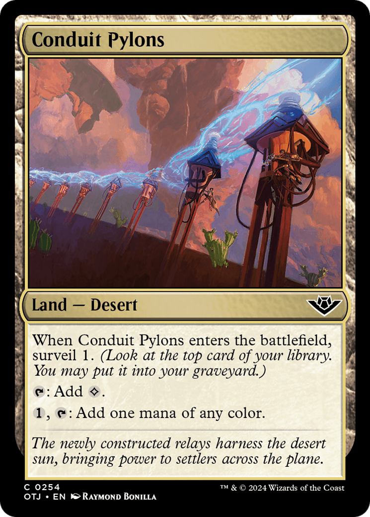 Conduit Pylons [Outlaws of Thunder Junction] | Card Merchant Takapuna