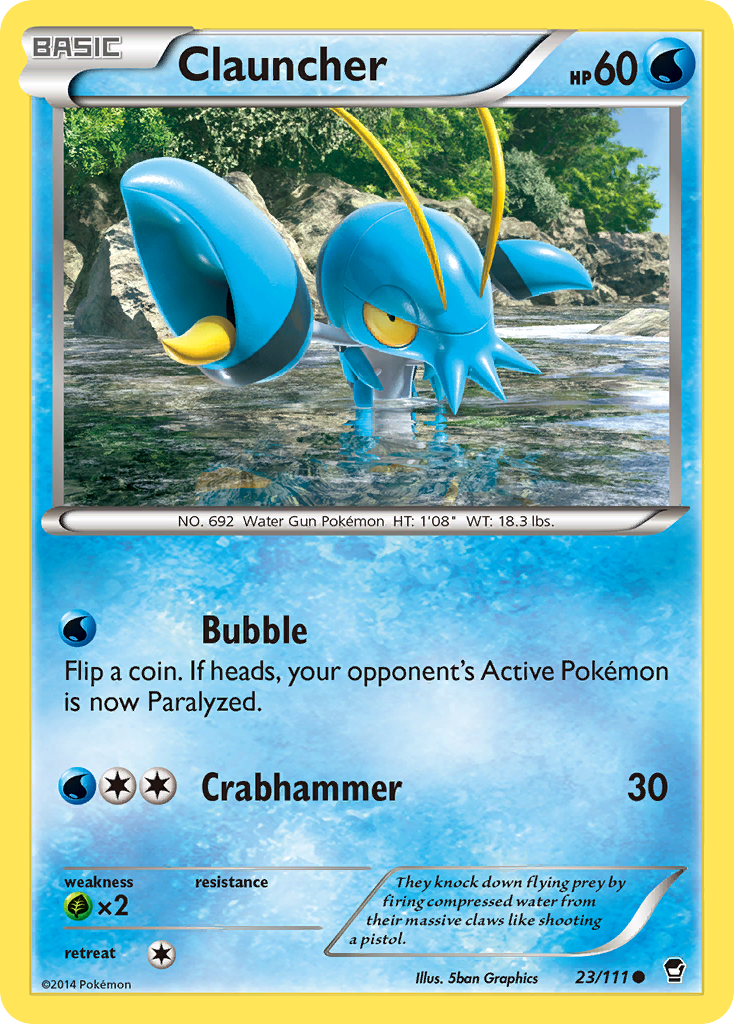 Clauncher (23/111) [XY: Furious Fists] | Card Merchant Takapuna