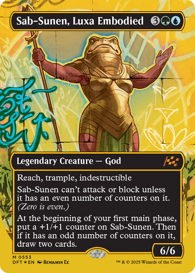 Sab-Sunen, Luxa Embodied (Borderless) (First-Place Foil) [Aetherdrift] | Card Merchant Takapuna