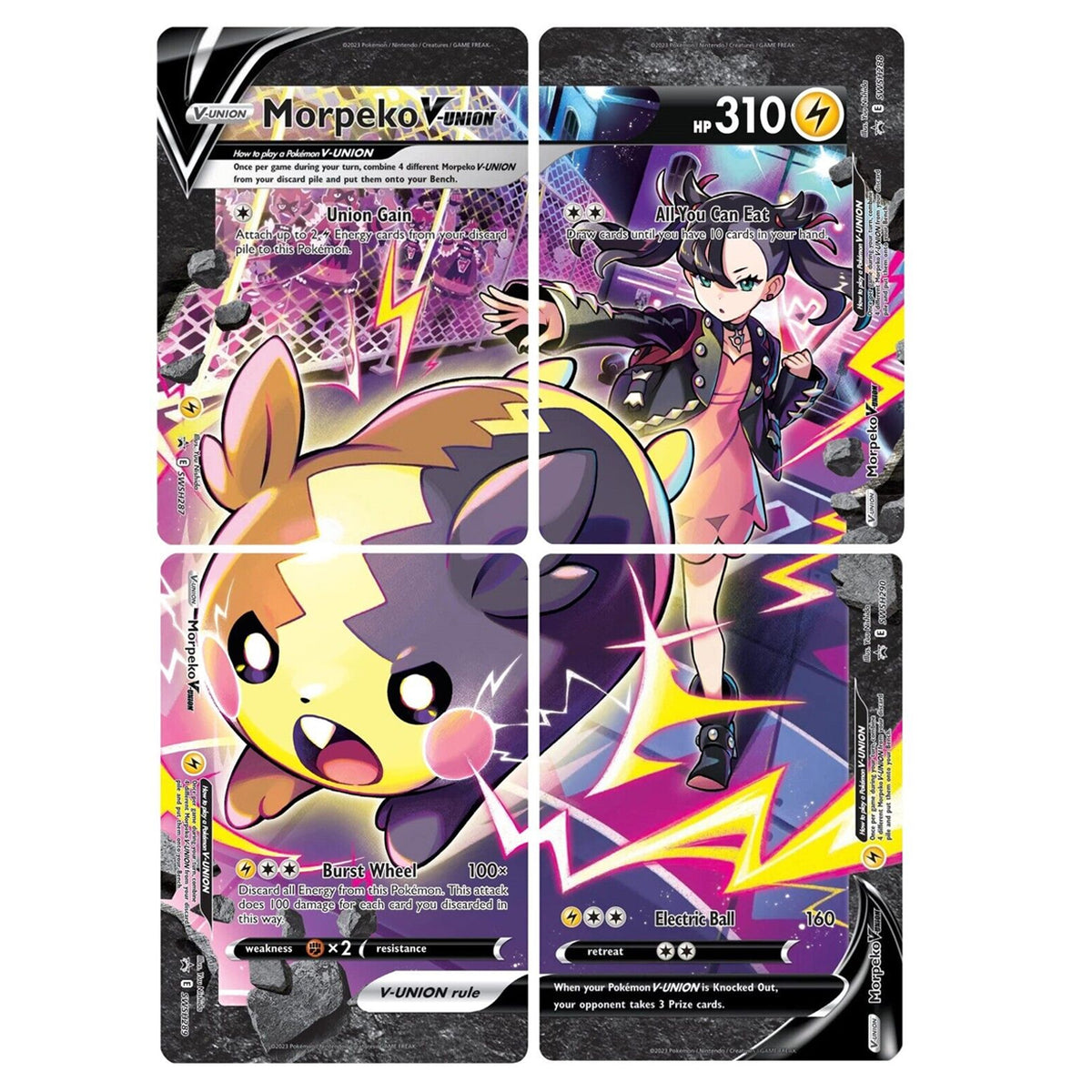 Morpeko V-Union (SWSH287-290) (Set of 4) [Sword & Shield: Black Star Promos] | Card Merchant Takapuna