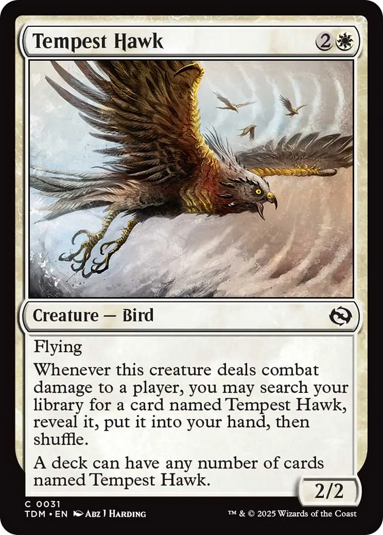 Tempest Hawk [Tarkir: Dragonstorm] | Card Merchant Takapuna
