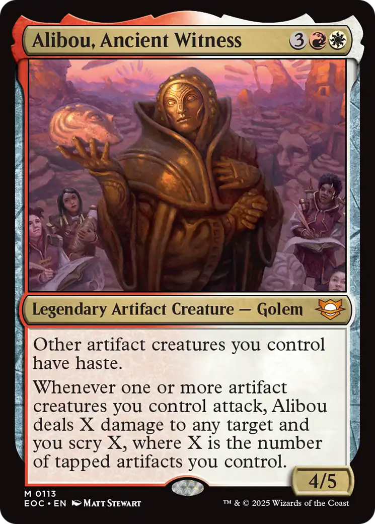 Alibou, Ancient Witness [Edge of Eternities Commander] | Card Merchant Takapuna