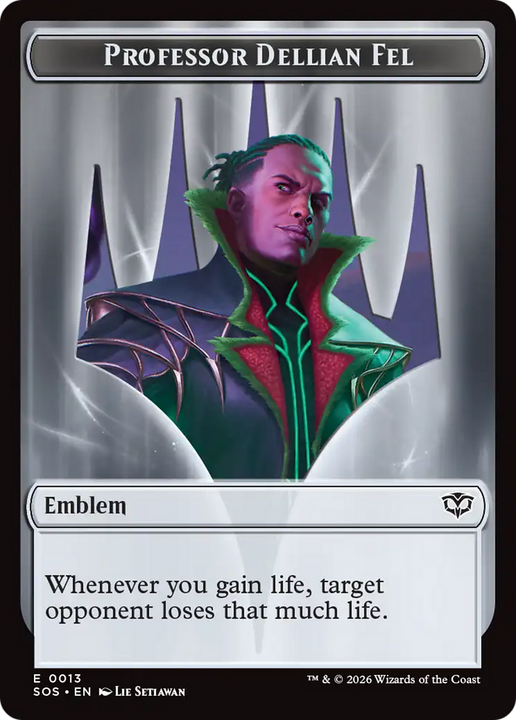 Professor Dellian Fel // Pest (0008) Double-Sided Token [Secrets of Strixhaven Tokens] | Card Merchant Takapuna
