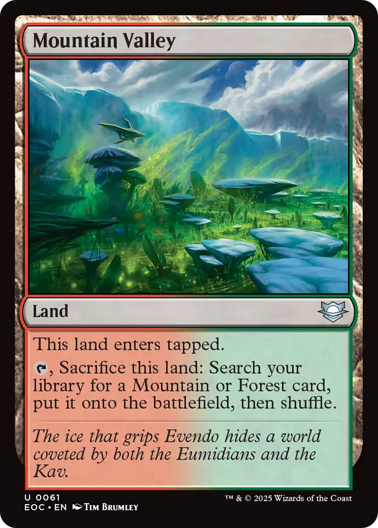 Mountain Valley [Edge of Eternities Commander] | Card Merchant Takapuna