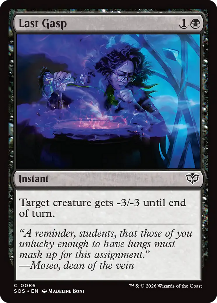 Last Gasp [Secrets of Strixhaven] | Card Merchant Takapuna