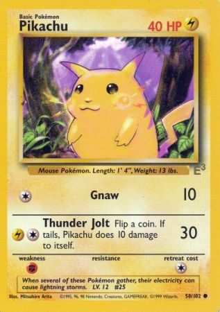 Pikachu (58/102) (E3 Stamped Promo) [Miscellaneous Cards] | Card Merchant Takapuna
