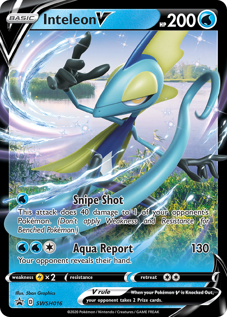 Inteleon V (SWSH016) (Jumbo Card) [Sword & Shield: Black Star Promos] | Card Merchant Takapuna