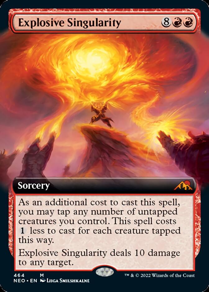 Explosive Singularity (Extended Art) [Kamigawa: Neon Dynasty] | Card Merchant Takapuna
