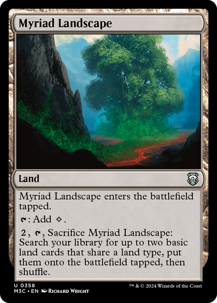 Myriad Landscape (Ripple Foil) [Modern Horizons 3 Commander] | Card Merchant Takapuna