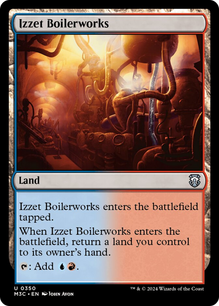 Izzet Boilerworks (Ripple Foil) [Modern Horizons 3 Commander] | Card Merchant Takapuna