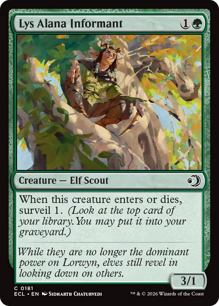 Lys Alana Informant [Lorwyn Eclipsed] | Card Merchant Takapuna