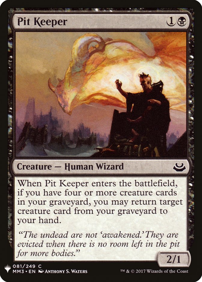 Pit Keeper [Mystery Booster] | Card Merchant Takapuna