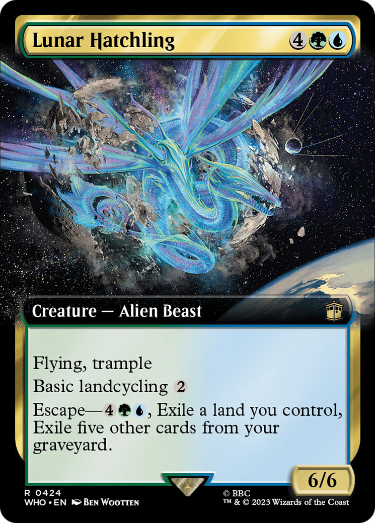 Lunar Hatchling (Extended Art) [Doctor Who] | Card Merchant Takapuna