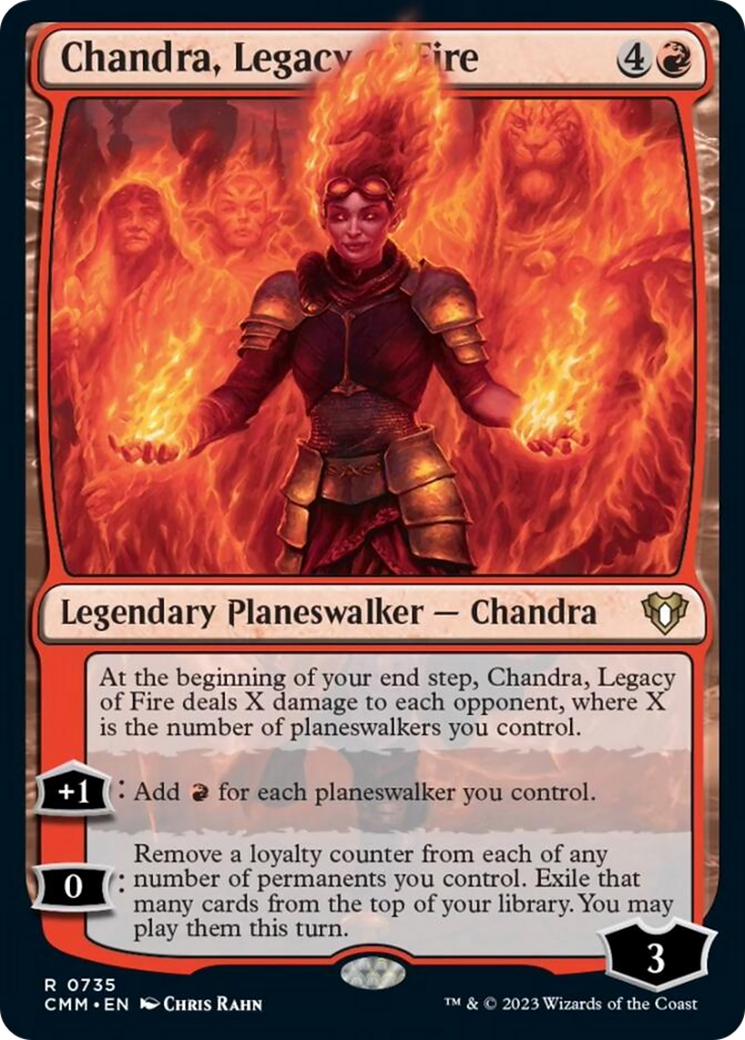 Chandra, Legacy of Fire [Commander Masters] | Card Merchant Takapuna