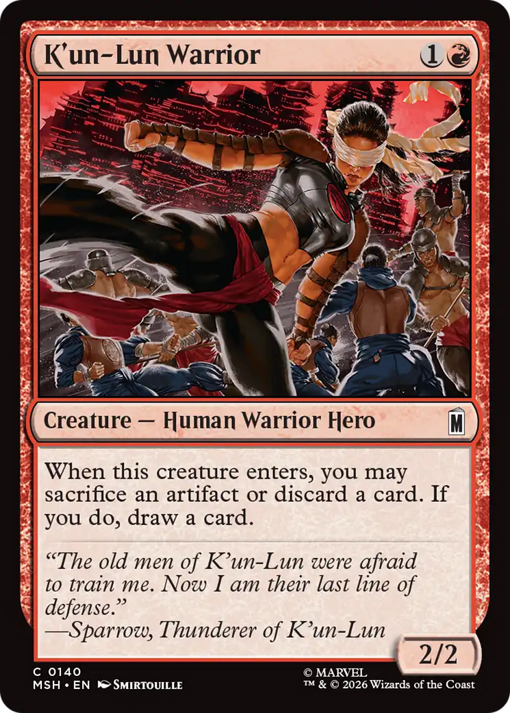 K'un-Lun Warrior [Marvel Super Heroes] | Card Merchant Takapuna