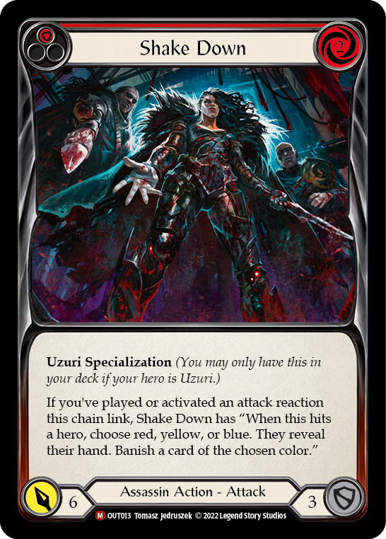 Shake Down [OUT013] (Outsiders)  Rainbow Foil | Card Merchant Takapuna