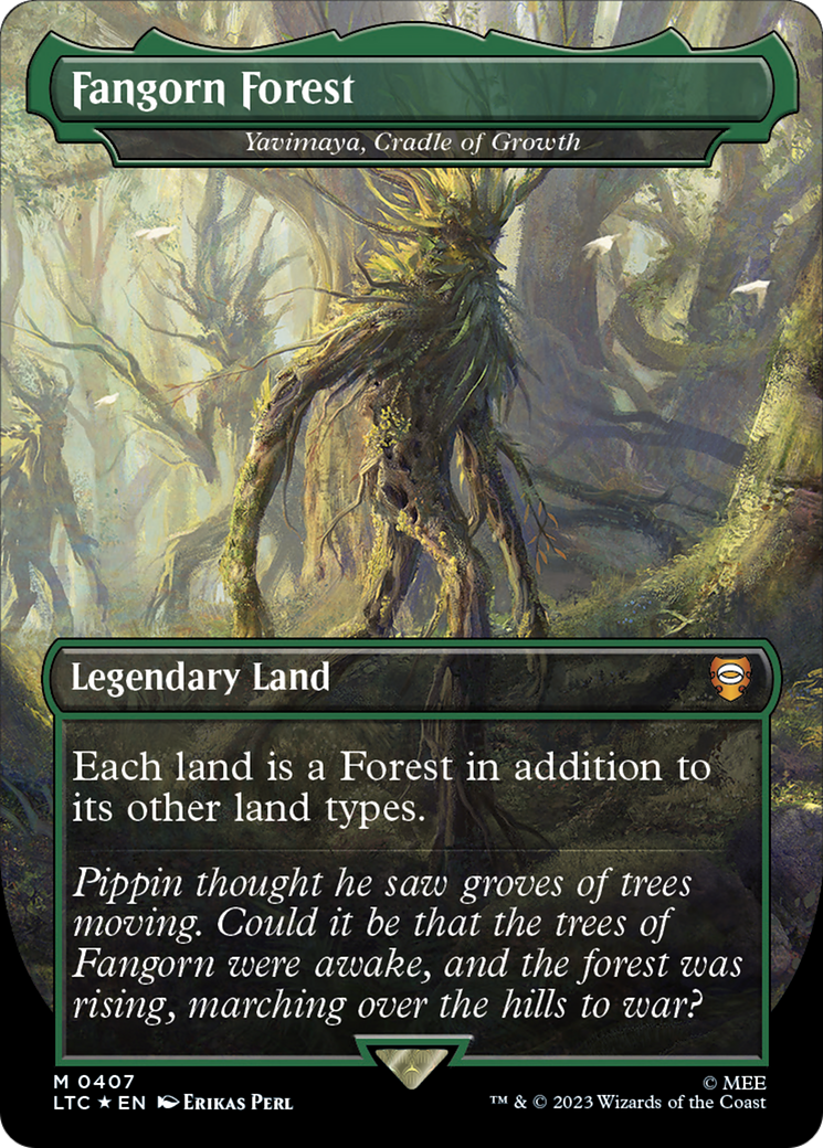 Fangorn Forest - Yavimaya, Cradle of Growth (Surge Foil Realms and Relics) [The Lord of the Rings: Tales of Middle-Earth Commander] | Card Merchant Takapuna