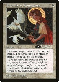 Swords to Plowshares (Oversized) [Oversize Cards] | Card Merchant Takapuna