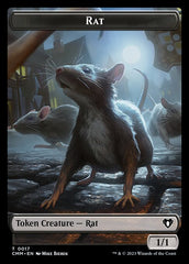 Treasure // Rat Double-Sided Token [Commander Masters Tokens] | Card Merchant Takapuna