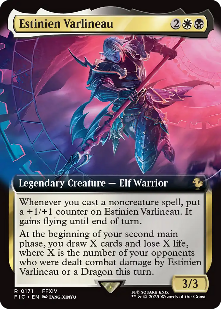 Estinien Varlineau (Extended Art) [FINAL FANTASY Commander] | Card Merchant Takapuna