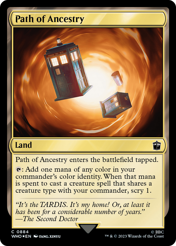Path of Ancestry (Surge Foil) [Doctor Who] | Card Merchant Takapuna