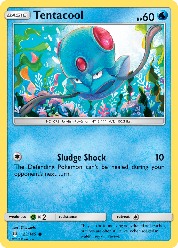 Tentacool (23/145) [Sun & Moon: Guardians Rising] | Card Merchant Takapuna