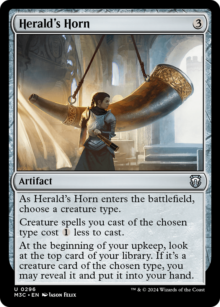 Herald's Horn (Ripple Foil) [Modern Horizons 3 Commander] | Card Merchant Takapuna