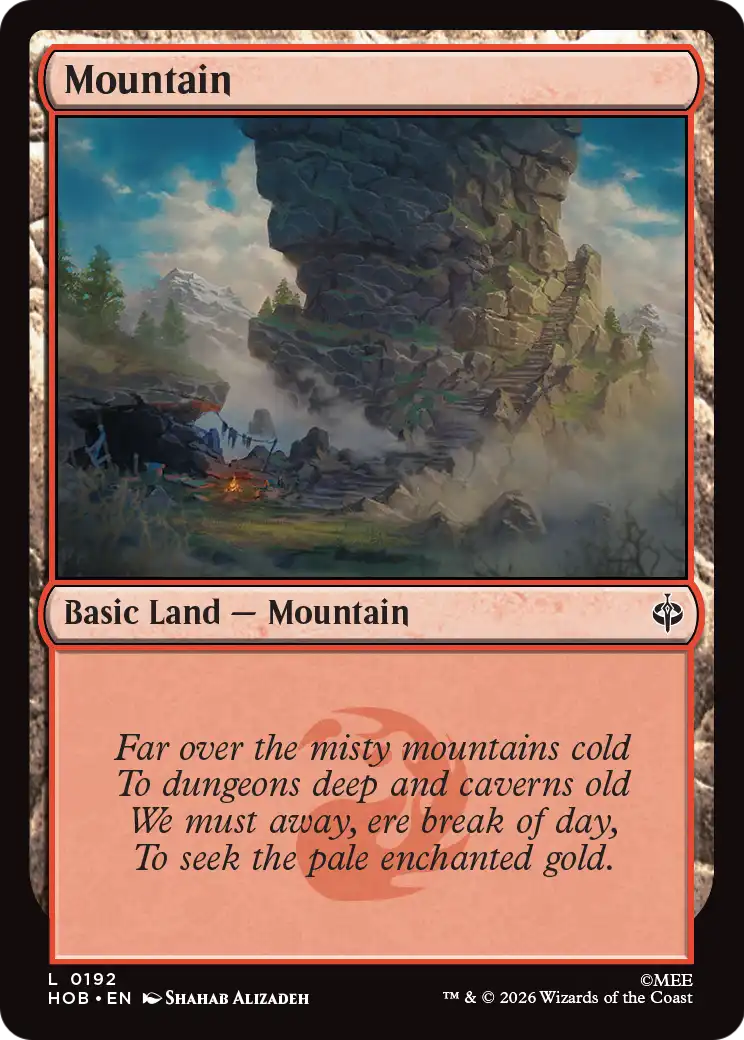 Mountain (0192) [The Hobbit] | Card Merchant Takapuna