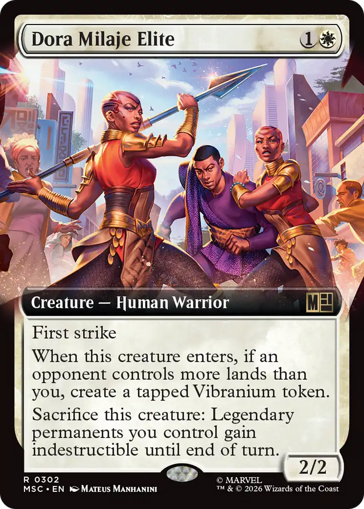 Dora Milaje Elite (Extended Art) [Marvel Super Heroes Commander] | Card Merchant Takapuna