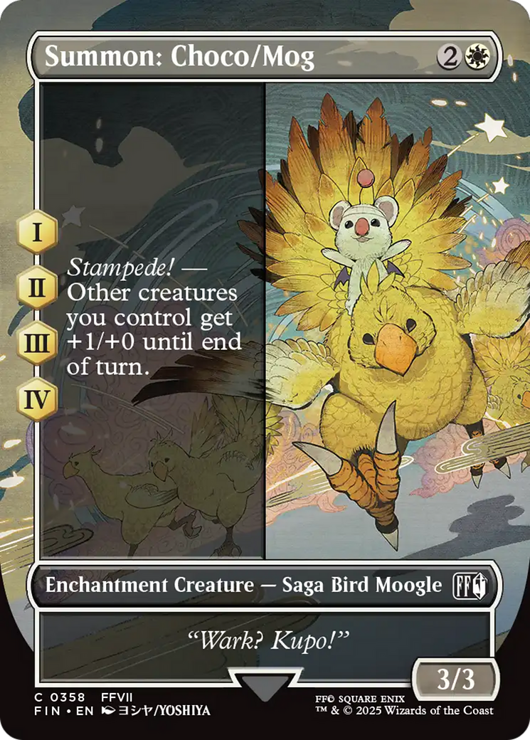 Summon: Choco/Mog (Borderless) [FINAL FANTASY] | Card Merchant Takapuna