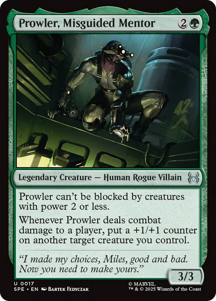 Prowler, Misguided Mentor [Marvel's Spider-Man: Eternal-Legal] | Card Merchant Takapuna