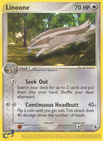 Linoone (38/109) [EX: Ruby & Sapphire] | Card Merchant Takapuna