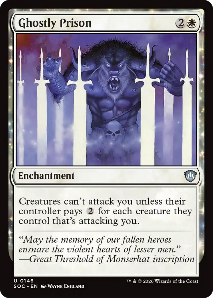 Ghostly Prison [Secrets of Strixhaven Commander] | Card Merchant Takapuna
