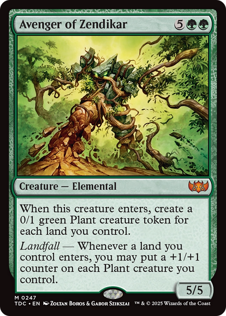 Avenger of Zendikar [Tarkir: Dragonstorm Commander] | Card Merchant Takapuna