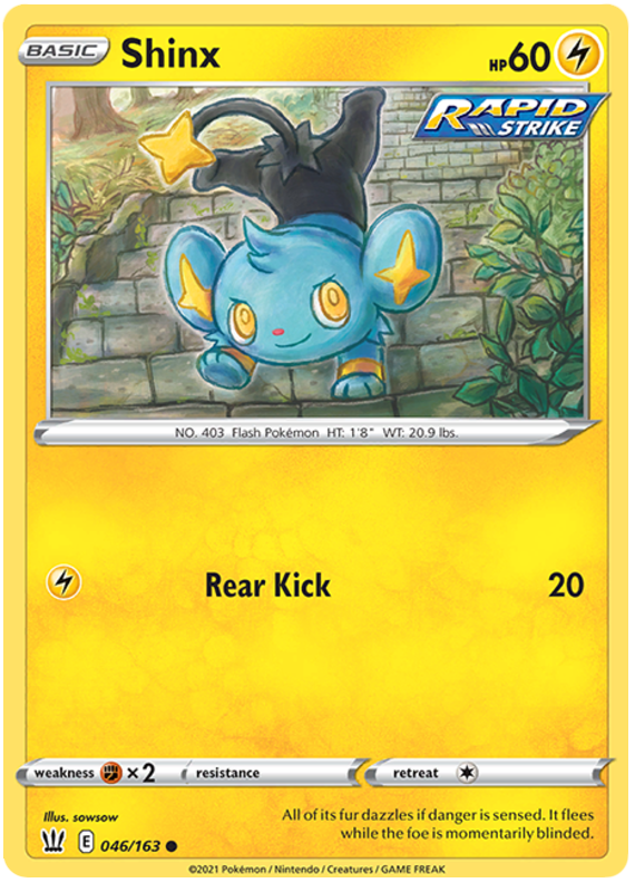 Shinx (046/163) [Sword & Shield: Battle Styles] | Card Merchant Takapuna