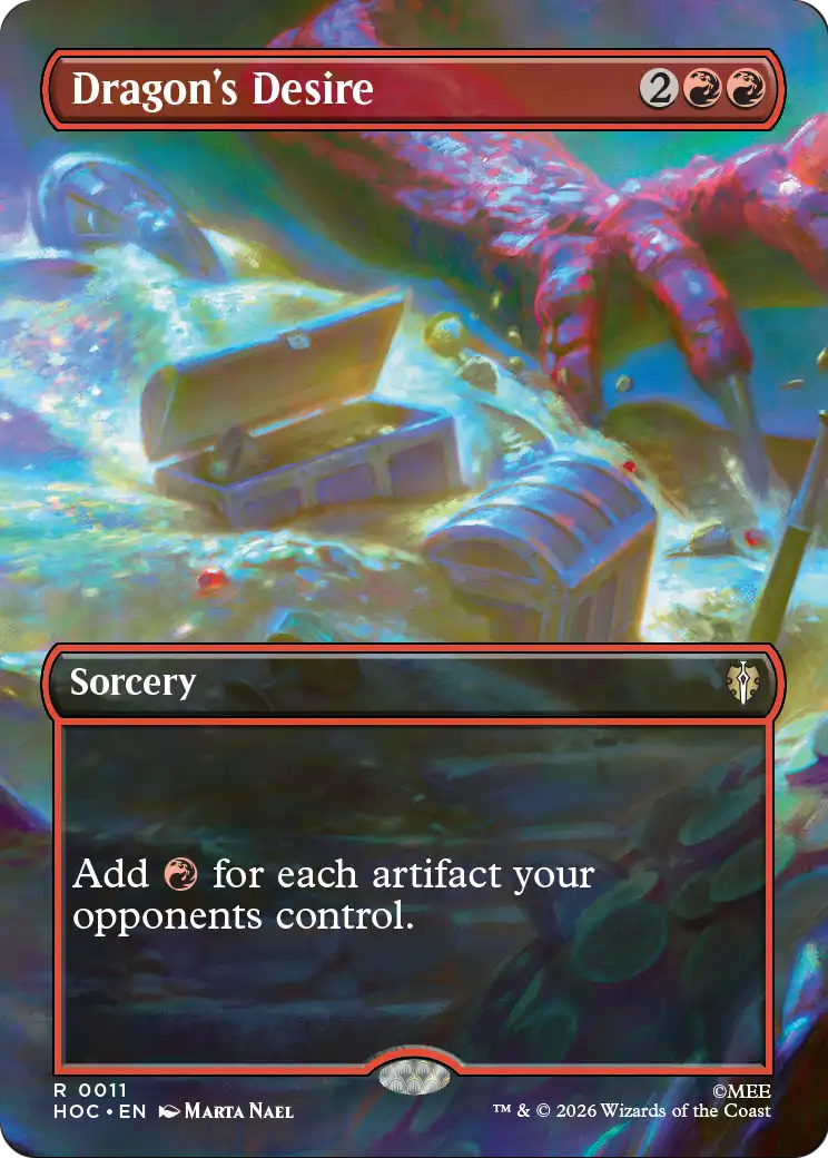Dragon's Desire (Borderless) [The Hobbit: Eternal-Legal] | Card Merchant Takapuna