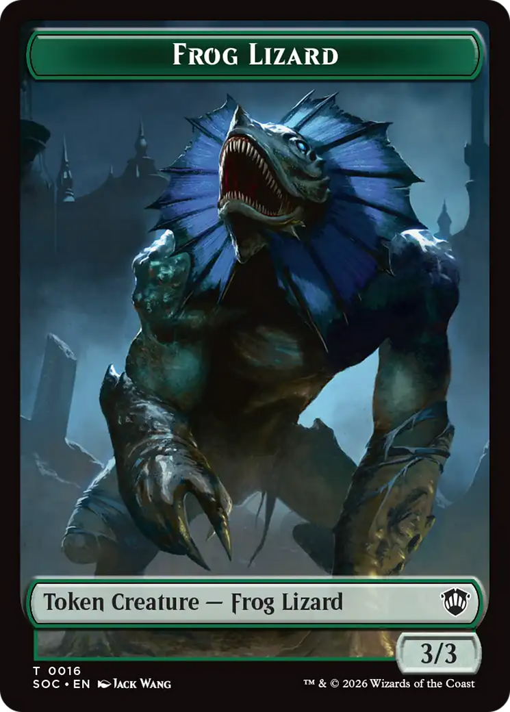 Food // Frog Lizard Double-Sided Token [Secrets of Strixhaven Commander Tokens] | Card Merchant Takapuna