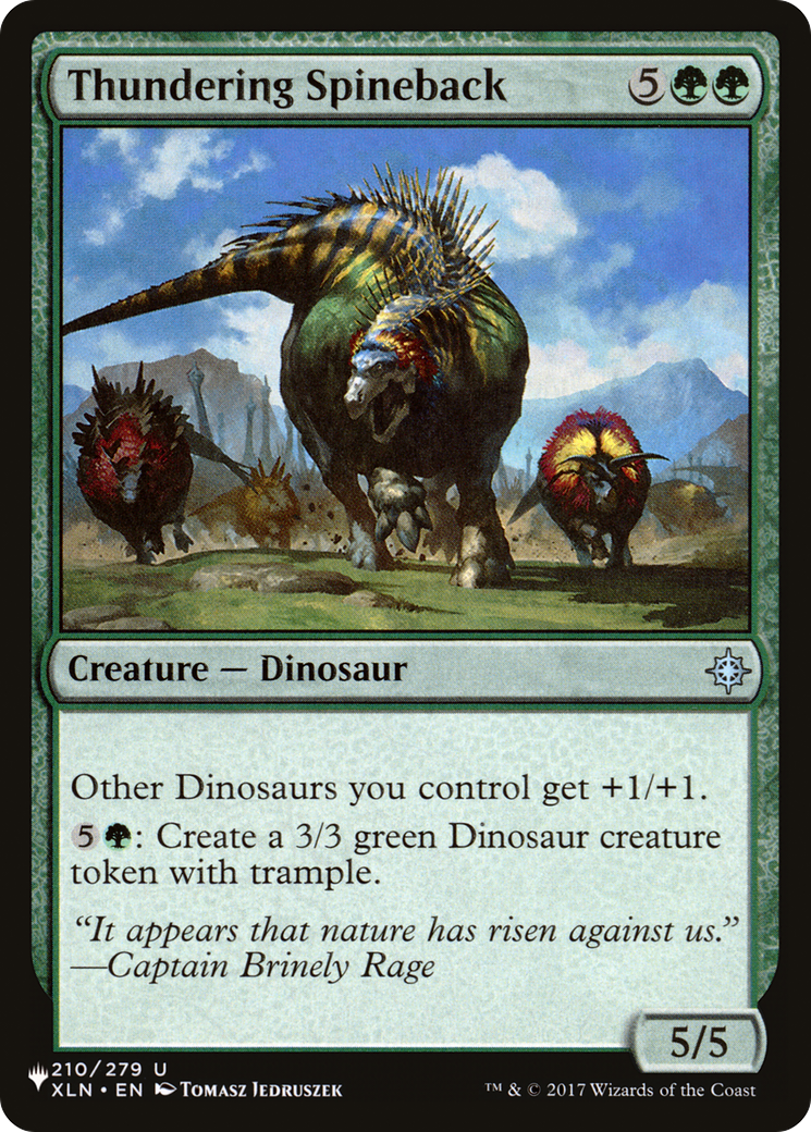 Thundering Spineback [The List] | Card Merchant Takapuna