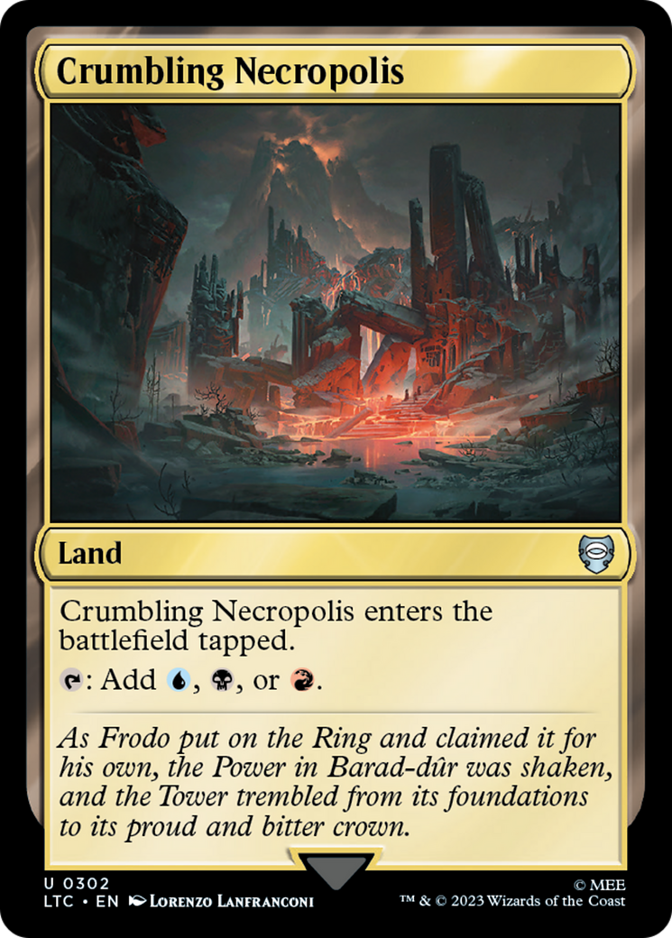 Crumbling Necropolis [The Lord of the Rings: Tales of Middle-Earth Commander] | Card Merchant Takapuna