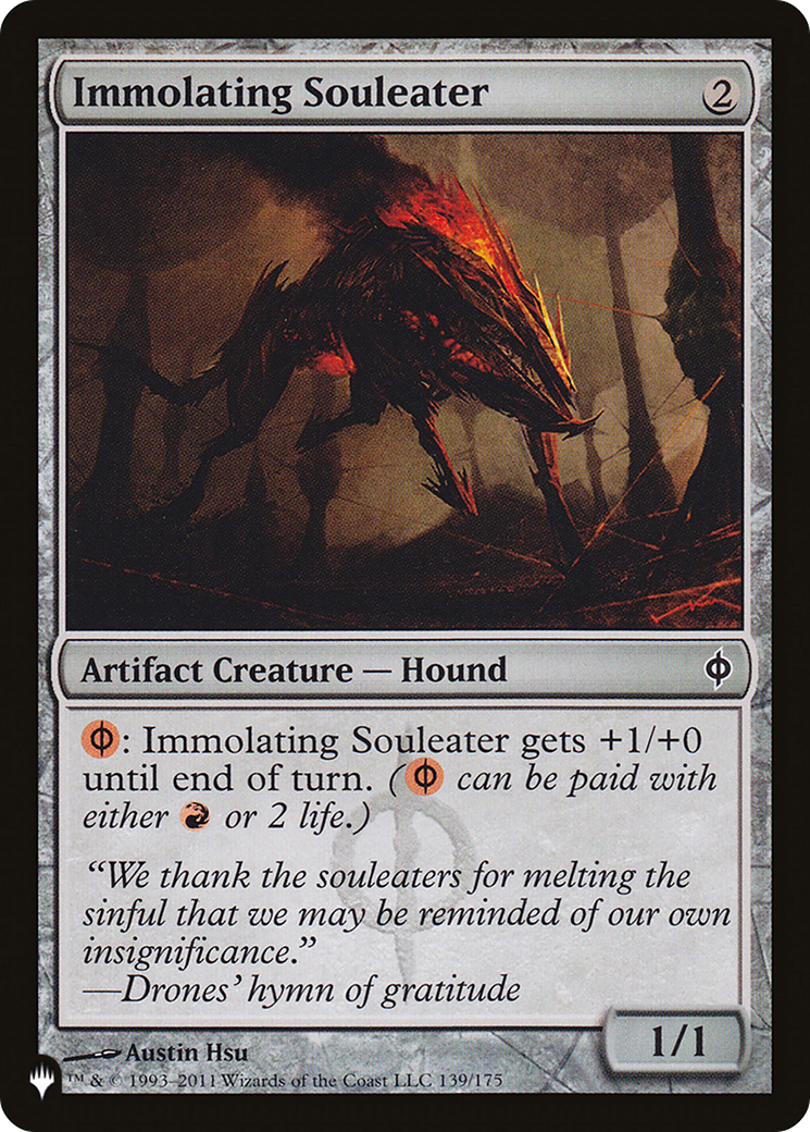 Immolating Souleater [The List] | Card Merchant Takapuna