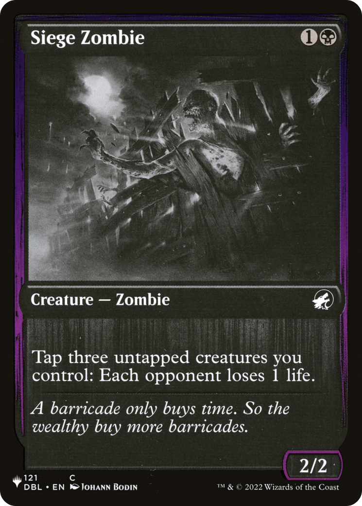 Siege Zombie [The List] | Card Merchant Takapuna