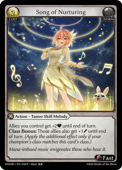 Song of Nurturing (058) [Dawn of Ashes: Starter Decks] | Card Merchant Takapuna