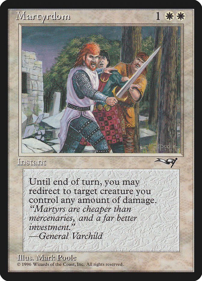 Martyrdom (Sword Drawn) [Alliances] | Card Merchant Takapuna